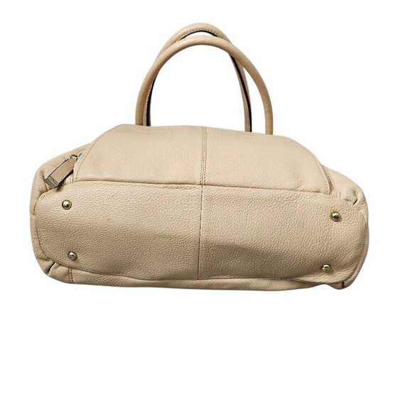 Calvin Klein Leather Beige Carryall Organizing Tote Shoulder Bag - Picture 11 of 14
